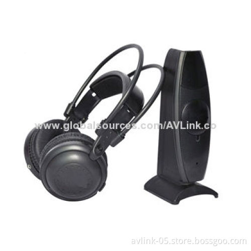 3-channel 915MHz RF Wireless Stereo Headphones for Silent Disco Party, Computers, TV, Mobile Phones